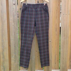 ATTRACTIVE SIMON CHANG The Collection  Checkered Stretch Pant Leggings S…